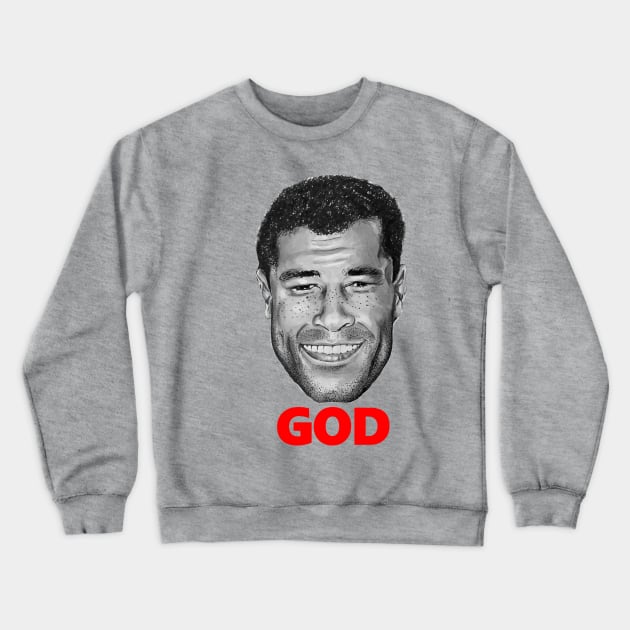 Paul McGrath - God, Icon version. Crewneck Sweatshirt by smadge